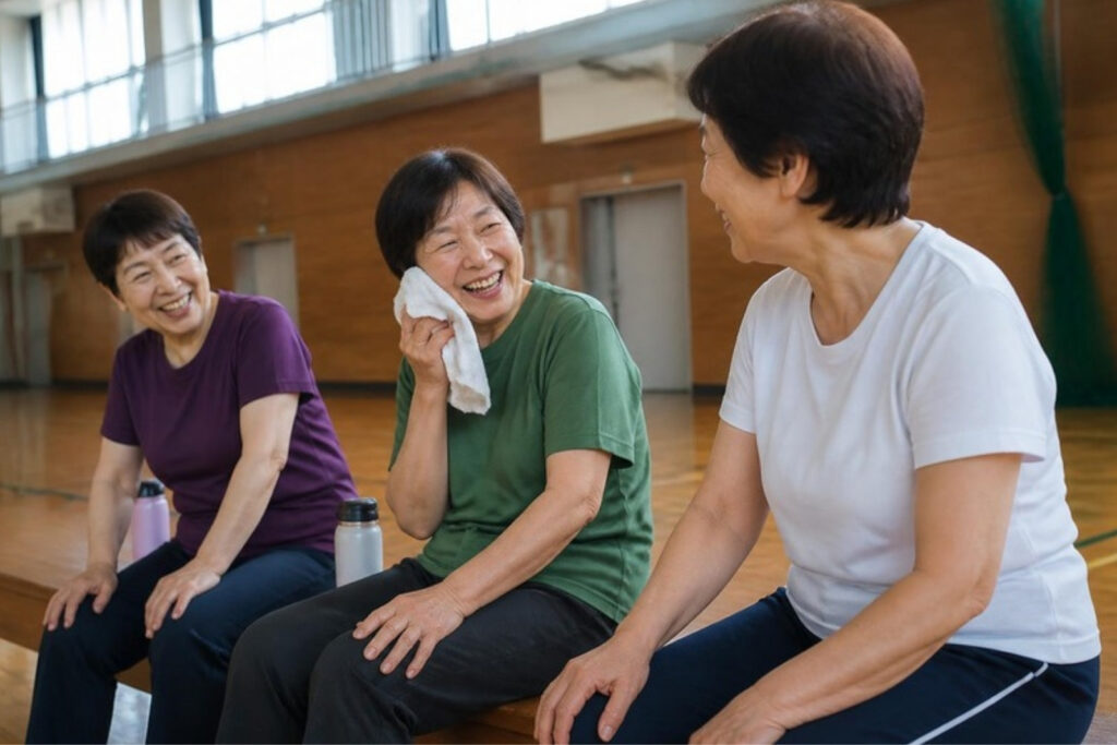 スポーツを楽しむ60代女性のイメージ