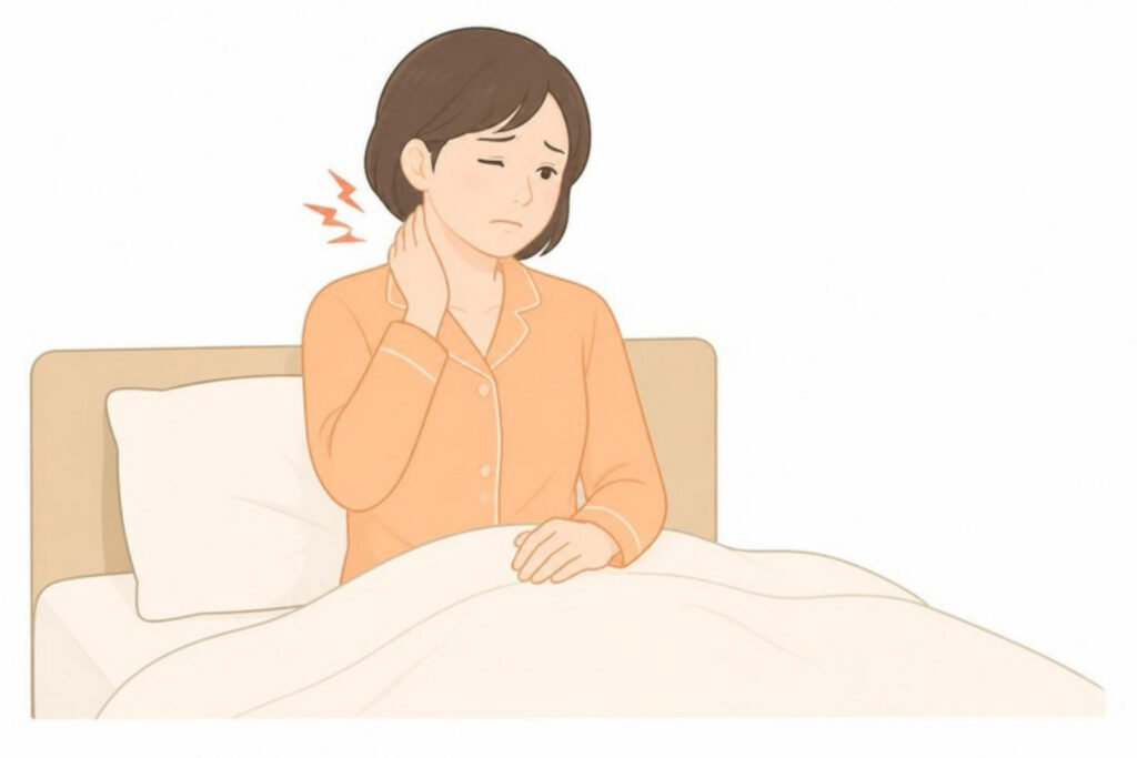 朝起きたら首が痛くて動かせない